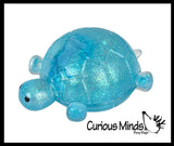 Sugar Turtle Chunky Ocean Sealife Animal Sugar Ball - Thick Glue/Gel Stretch Ball - Molasses Syrup Ultra Squishy and Moldable Slow Rise Relaxing Sensory Fidget Stress Toy Maltose