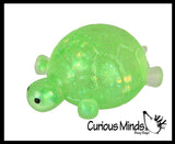 Sugar Turtle Chunky Ocean Sealife Animal Sugar Ball - Thick Glue/Gel Stretch Ball - Molasses Syrup Ultra Squishy and Moldable Slow Rise Relaxing Sensory Fidget Stress Toy Maltose