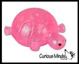 Sugar Turtle Chunky Ocean Sealife Animal Sugar Ball - Thick Glue/Gel Stretch Ball - Molasses Syrup Ultra Squishy and Moldable Slow Rise Relaxing Sensory Fidget Stress Toy Maltose