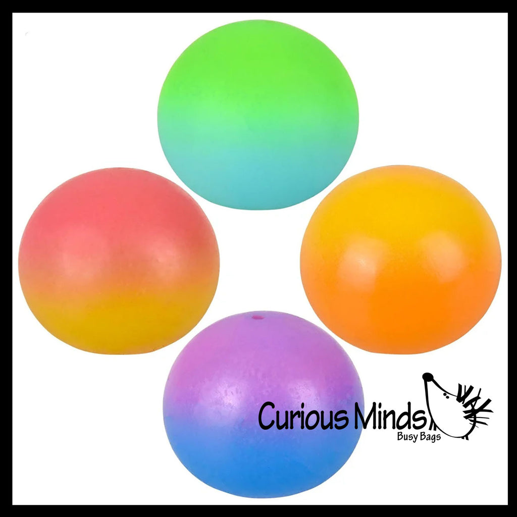 Gradient Sugar Ball - Thick Glue/Gel Syrup Molasses Stretch Ball - Ultra Squishy and Moldable Slow Rise Relaxing Sensory Fidget Stress Toy