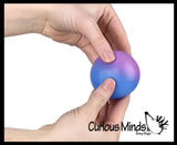 Gradient Sugar Ball - Thick Glue/Gel Syrup Molasses Stretch Ball - Ultra Squishy and Moldable Slow Rise Relaxing Sensory Fidget Stress Toy