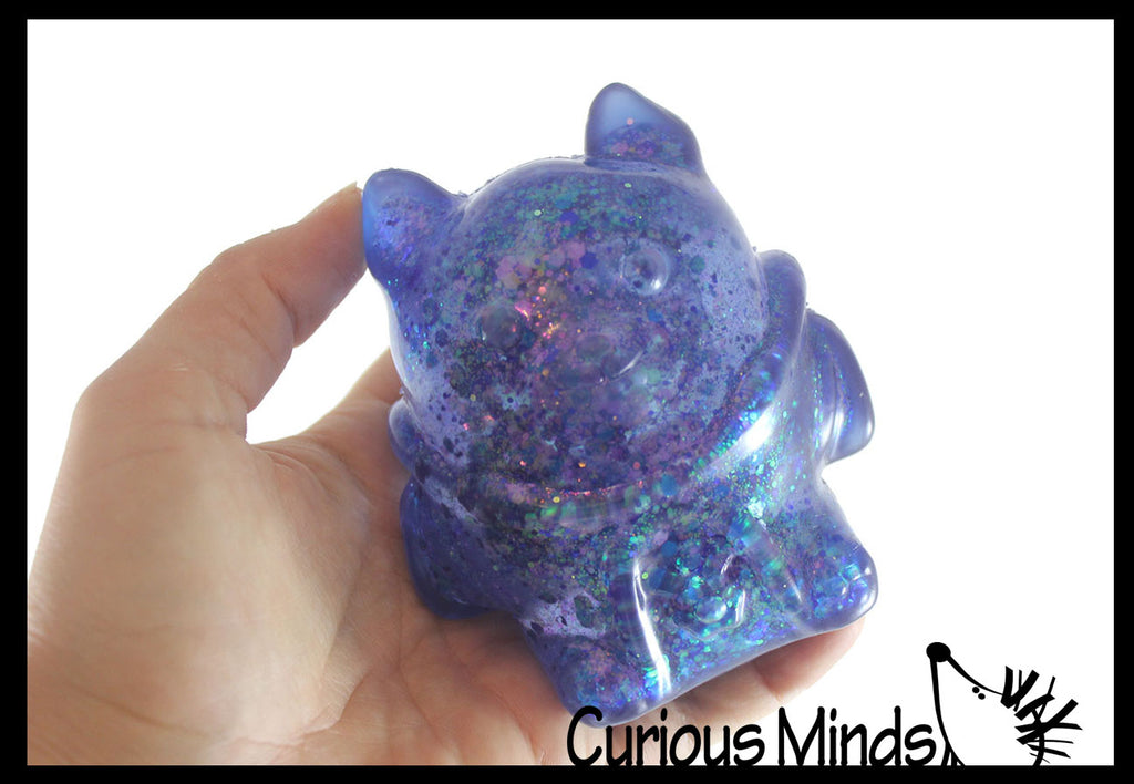 NEW - Sugar Ball Spooky Large Vampire Bat Shaped Squishy Stress Ball - Molasses Thick Gel Maltose