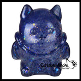 NEW - Sugar Ball Spooky Large Vampire Bat Shaped Squishy Stress Ball - Molasses Thick Gel Maltose