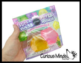 Super Duper Sugar Squishers Mini FROG AND CHICK - Soft Slow Rise Gel Squishy