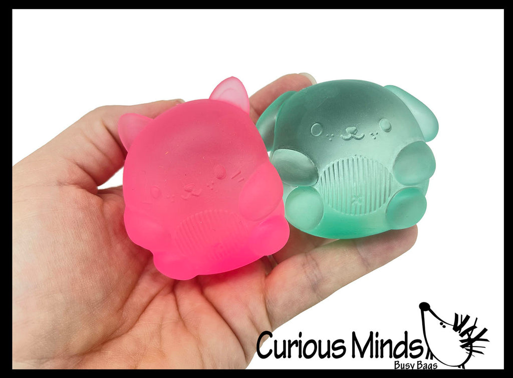 Super Duper Sugar Squishers Mini DOG AND CAT - Soft Slow Rise Gel Squishy