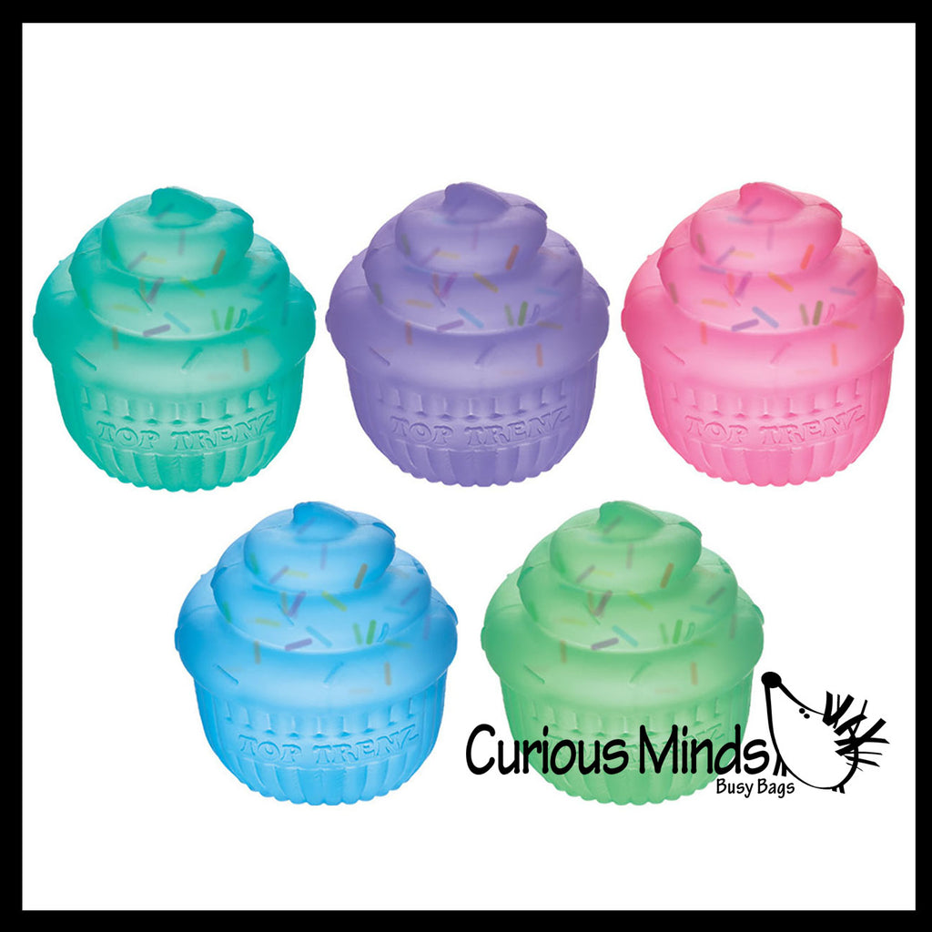 Super Duper Sugar Squishers CUPCAKE - Soft Slow Rise Gel Squishy