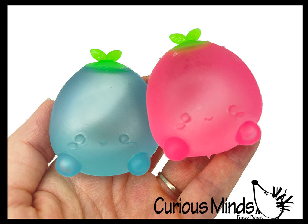 Super Duper Sugar Squishers Mini FRUITS 2 PACK - Soft Slow Rise Gel Squishy