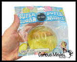 Super Duper Sugar Squishers SMILEY HAPPY FACE - Soft Slow Rise Gel Squishy
