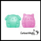 Super Duper Sugar Squishers Mini DOG AND CAT - Soft Slow Rise Gel Squishy