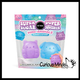 Super Duper Sugar Squishers Mini DOG AND CAT - Soft Slow Rise Gel Squishy