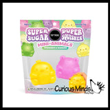 Super Duper Sugar Squishers Mini FROG AND CHICK - Soft Slow Rise Gel Squishy