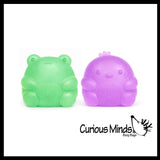 Super Duper Sugar Squishers Mini FROG AND CHICK - Soft Slow Rise Gel Squishy