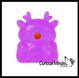 Super Duper Sugar Squishers REINDEER - Soft Slow Rise Gel Squishy Christmas