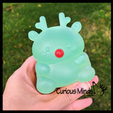 Super Duper Sugar Squishers REINDEER - Soft Slow Rise Gel Squishy Christmas