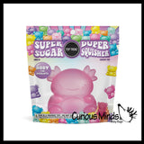 Super Duper Sugar Squishers AXOLOTL - Soft Slow Rise Gel Squishy