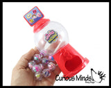 Tiny Gumball Machine with Capsule Toys - Cute Mini Machine with Toys - Fun Party Favor - Functional Toy