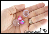 Tiny Gumball Machine with Capsule Toys - Cute Mini Machine with Toys - Fun Party Favor - Functional Toy