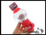 Tiny Gumball Machine with Capsule Toys - Cute Mini Machine with Toys - Fun Party Favor - Functional Toy