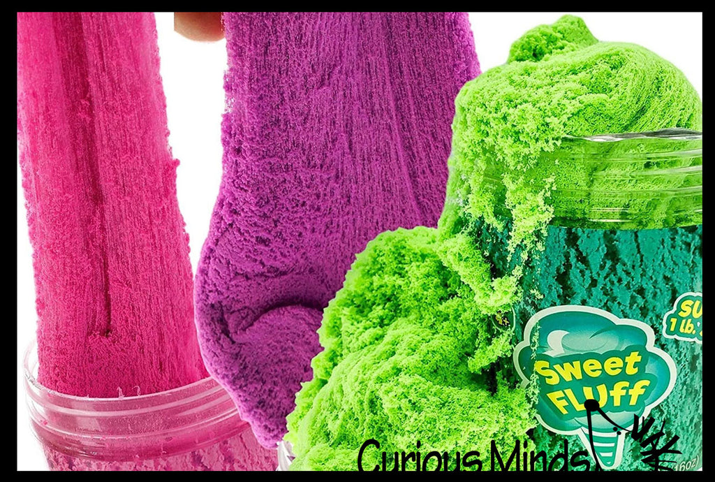 Scented Sweet Fluff Cotton Candy Cloud Web Sand/Doh - 1 Pound - Stretchy Fluffy Soft Moving Sand-Like  putty/dough/slime
