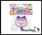 Taba Cat Donut Super Sticky Fidget Toys - Fun Squishy Sensory Toy