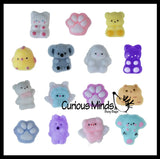 Mini Taba-licious Charm - Taba With Flocking Powder - Keychain - Tiny Cute with Bell - Super Sticky Fidget Toys - Fun Squishy Sensory Toy