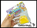 Taba-licious Fluffs Flocked Super Sticky Fidget Toys - Fun Squishy Sensory Toy Cute Animal