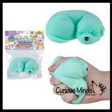 Taba-licious Fluffs Flocked Super Sticky Fidget Toys - Fun Squishy Sensory Toy Cute Animal