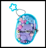 Orb Toys TABA-Licious Gacha Pouch Keychain Charms Taba Flocked Super Sticky Fidget Toys - Fun Squishy Sensory Toy