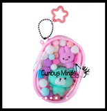 Orb Toys TABA-Licious Gacha Pouch Keychain Charms Taba Flocked Super Sticky Fidget Toys - Fun Squishy Sensory Toy