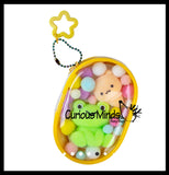 Orb Toys TABA-Licious Gacha Pouch Keychain Charms Taba Flocked Super Sticky Fidget Toys - Fun Squishy Sensory Toy