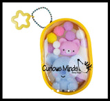 Orb Toys TABA-Licious Gacha Pouch Keychain Charms Taba Flocked Super Sticky Fidget Toys - Fun Squishy Sensory Toy