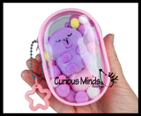 Orb Toys TABA-Licious Gacha Pouch Keychain Charms Taba Flocked Super Sticky Fidget Toys - Fun Squishy Sensory Toy
