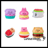 Taba-licious Snackies Super Sticky Fidget Toys - Fun Squishy Sensory Toy Cute Animal Foods