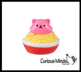 Taba-licious Snackies Super Sticky Fidget Toys - Fun Squishy Sensory Toy Cute Animal Foods