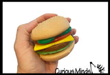Stretchy and Squishy Sand Burger Stress Ball - Sand Filled Buns and Stretchy Toppings