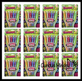 6 Pack of Tattoo Gel Pens - Fake Tattoo Fun with Stencils - Draw on Skin - Temporary Tattoos