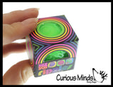 NeeDoh Assorted Teenie Tiny Nee-Doh Soft Doh Filled Stretch Ball - (Regular, Glow, Ripples, Swirl) Ultra Squishy and Moldable Relaxing Sensory Fidget Stress Toy