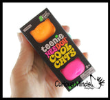 NeeDoh Teenie Cool Cat Groovy Soft Doh Filled Stretch Ball - Ultra Squishy and Moldable Relaxing Sensory Fidget Stress Toy Nee Doh
