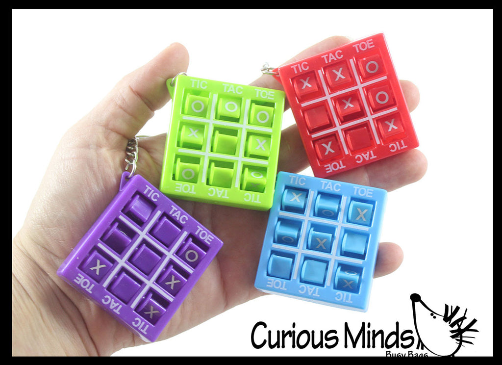NEW - Tic Tac Toe Mini Keychain Game - Classic Game - Brain Teaser Travel Clip On