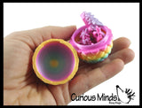 NEW - Mini Smaller 3D Printed Dragon in Egg 5" Dragon Wiggle Articulated Jointed Moving Fidget Toy - Unique Sensory Toy Mini Assorted Animals