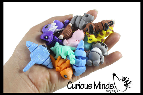 NEW - Tiny 3D Printed Wiggle Articulated Jointed Moving Fidget Toy - U ...