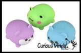 NEW - Soft Mini Kawaii Animal Stress Ball - Sensory Fidget Stress Toy - Squishy Pliable and Moldable