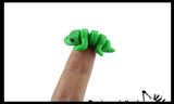 NEW - Tiny 3D Printed Wiggle Articulated Jointed Moving Fidget Toy - Unique Sensory Toy Mini Assorted Animals
