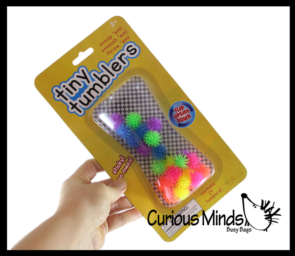 NEW - Sticky Wall and Window Clinging Walker Balls Tumblers Crawlers -  Fun Small Toy Prize Assortment Ceiling Toy