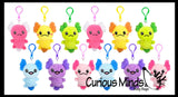 Axolotl Plush Stuffed Animals with Clip - Adorable Walking Fish Toy - Plush - Soft Squishy Animal Plushie Stuffie - Backpack Clip