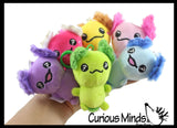 Axolotl Plush Stuffed Animals with Clip - Adorable Walking Fish Toy - Plush - Soft Squishy Animal Plushie Stuffie - Backpack Clip