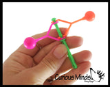 Mini Plastic Clacker Noise Maker Clicker Clanker Clank Toy - Fun Classic Novelty Music Party Favor Toy - OT Sensory Tool