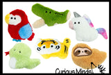 Adorable Mini Plush Animals - Cute Tiny Simple Stuffed Toys Collectable