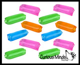 Small Water Filled Tube Snake with Glitter Stress Toy - Squishy Wiggler Sensory Fidget Ball - Trick Snake