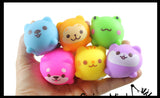 NEW - Soft Mini Kawaii Animal Stress Ball - Sensory Fidget Stress Toy - Squishy Pliable and Moldable
